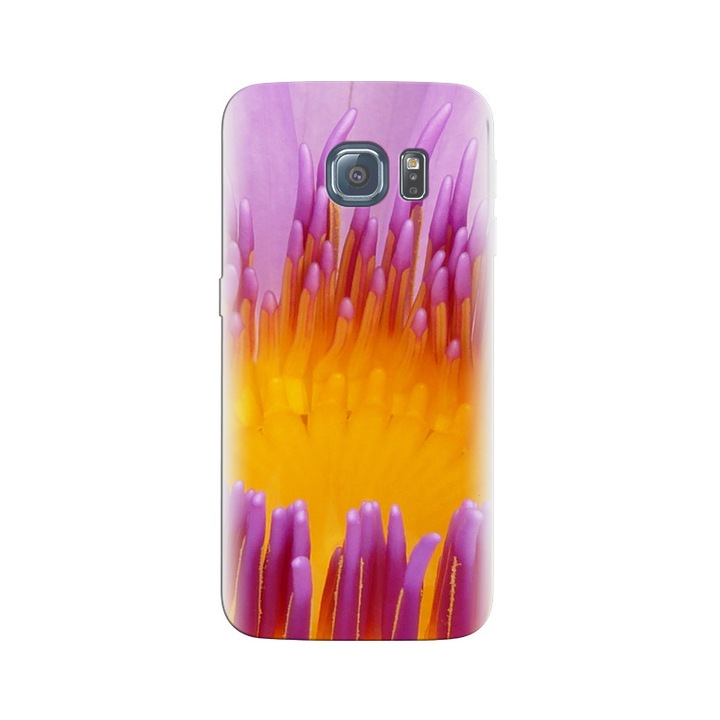 Husa din silicon compatibila cu Samsung Galaxy S6 - model Water Lily