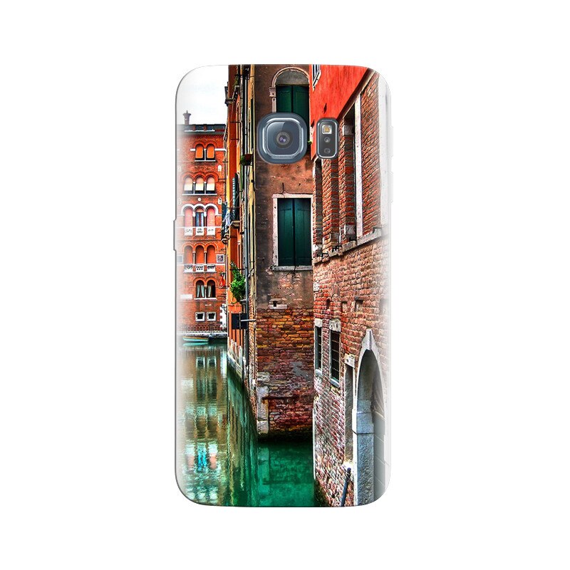 Husa Samsung S6 Venice Street Buildings Red Brick