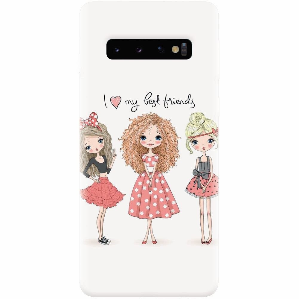 Husa silicon pentru Samsung Galaxy S10 Plus, I Love My Best Friends