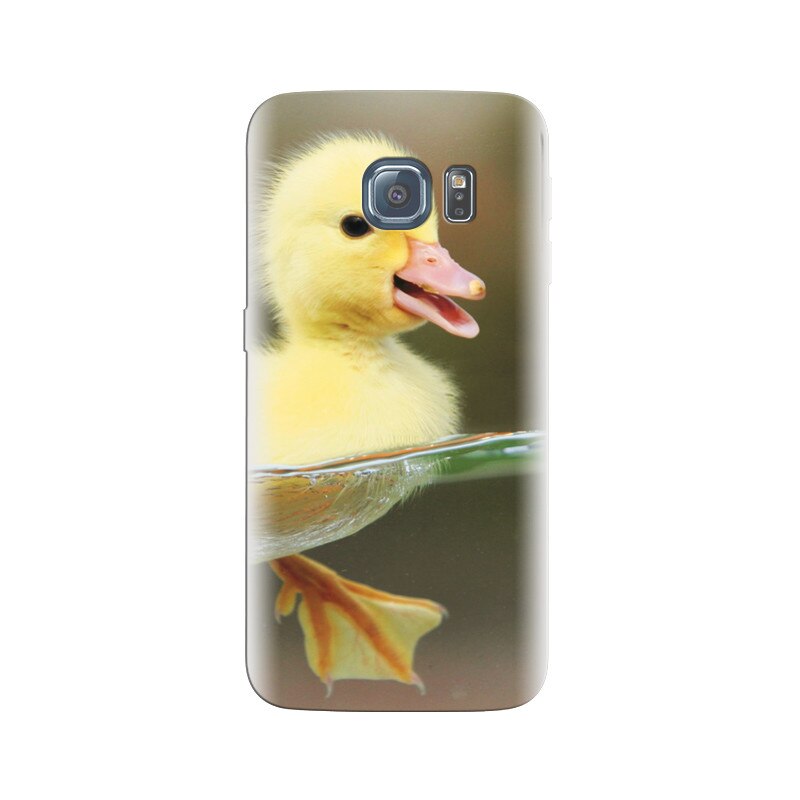Husa Samsung S6 Yellow Cute Baby Duck Background Images