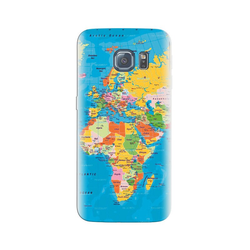 Husa Samsung S6 World Map