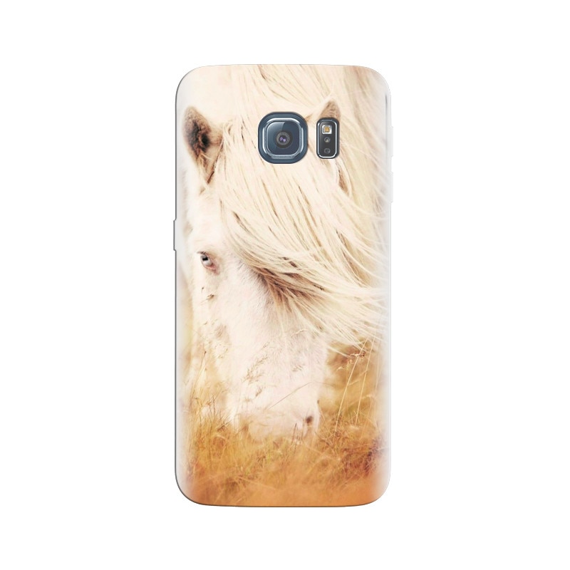 Husa Samsung S7 Edge White Beautiful Long Hair Horse