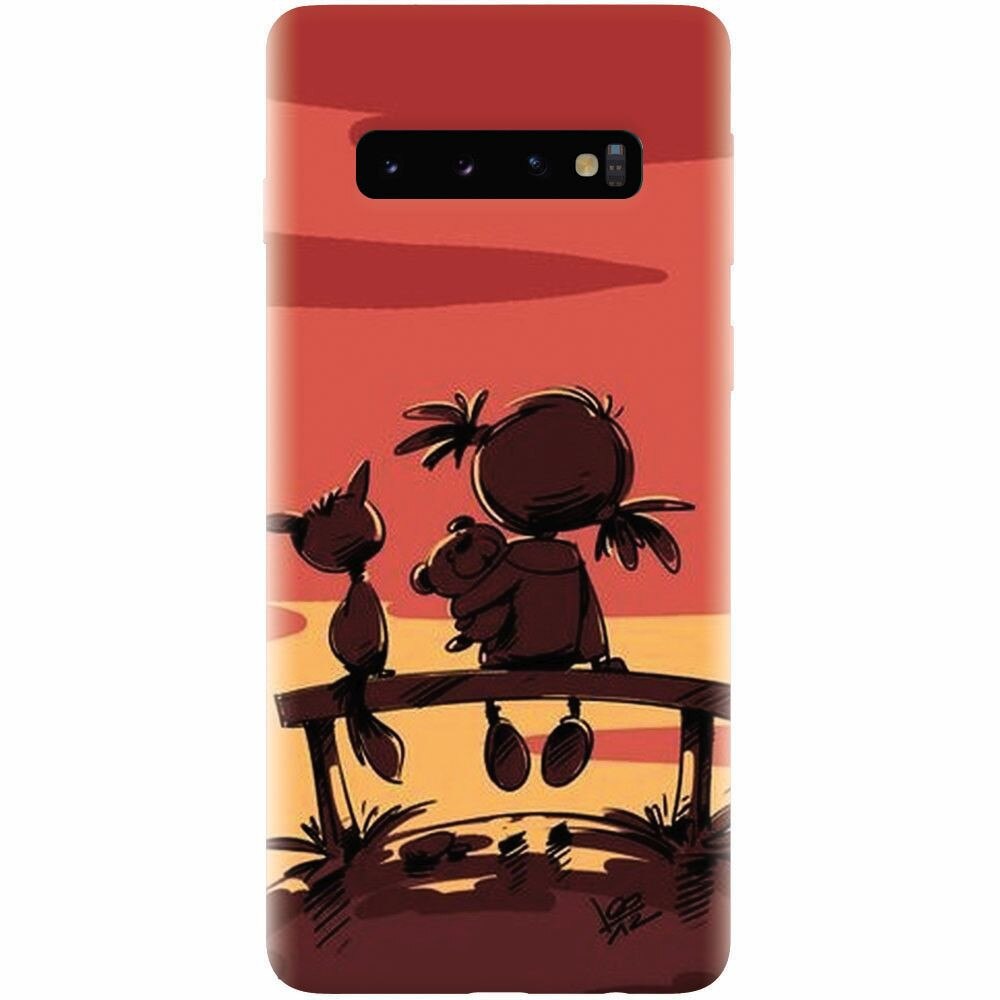 Husa silicon pentru Samsung Galaxy S10, Lovely Sunsets