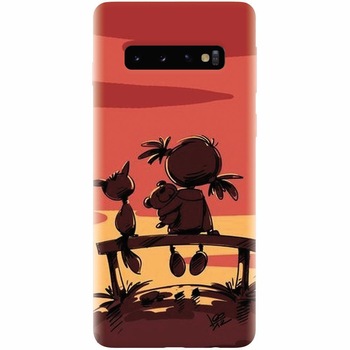 Husa silicon pentru Samsung Galaxy S10 Plus, Lovely Sunsets Husa silicon pentru Samsung Galaxy S10 Plus, Lovely Sunsets