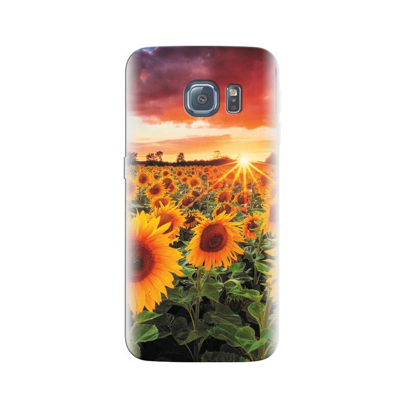 Husa Samsung S6 Yellow Sunflower Landscape Farm
