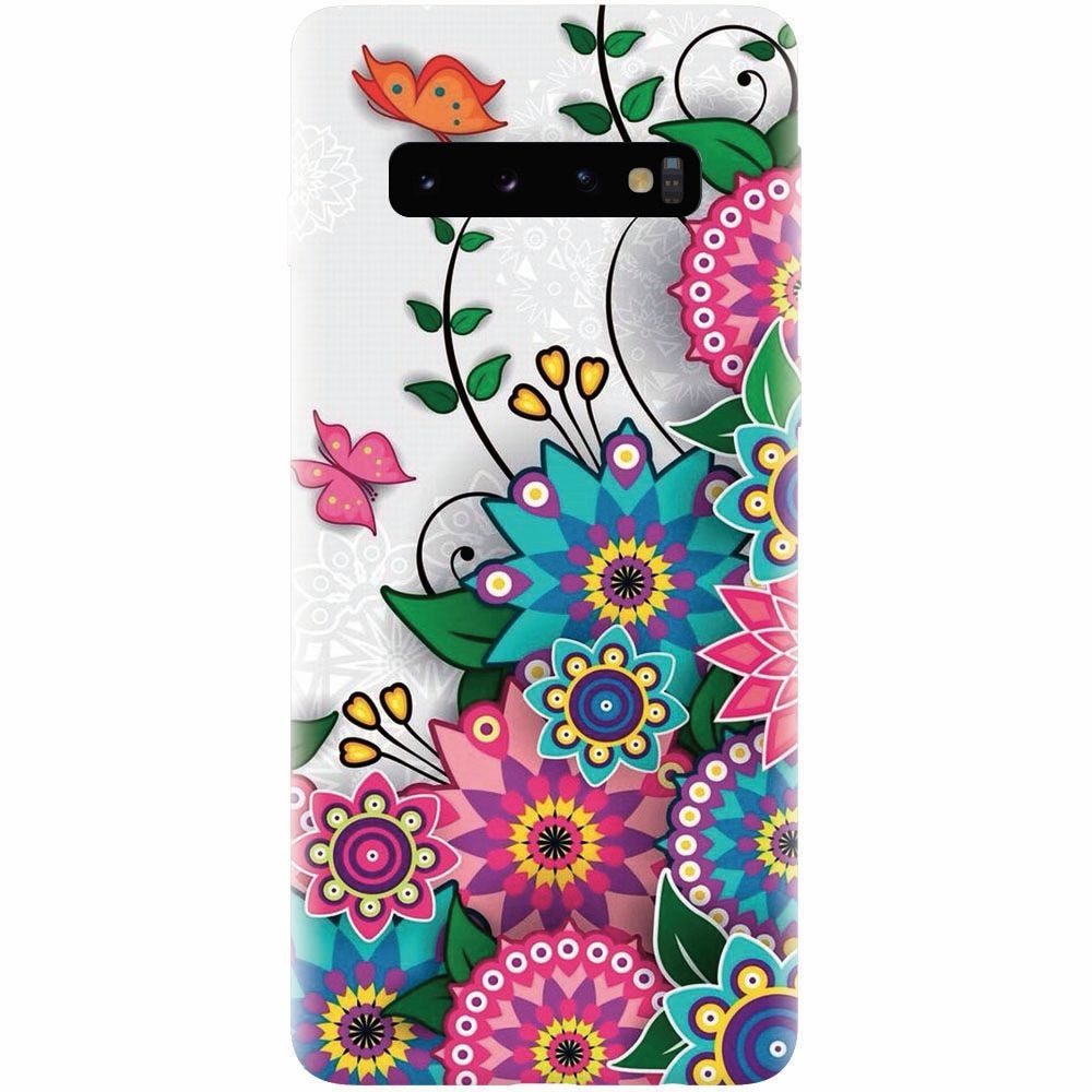Husa silicon pentru Samsung Galaxy S10 Plus, Mandala Flowers