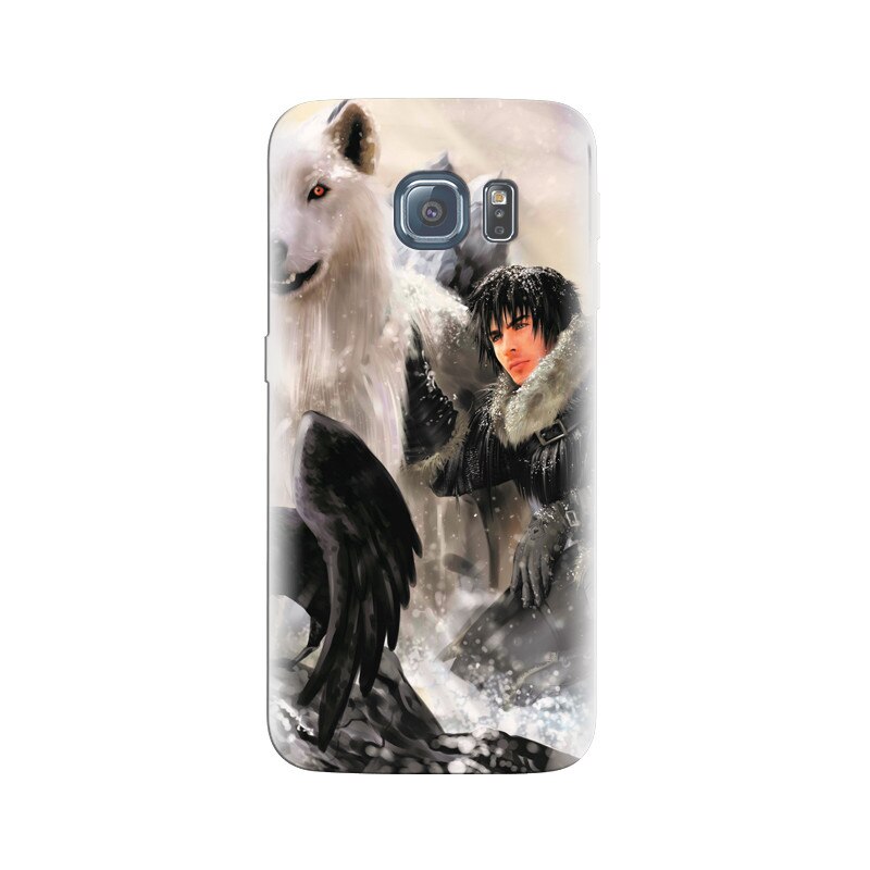 Husa Samsung S7 Wolf Man Snow Fall Storm Fantasy