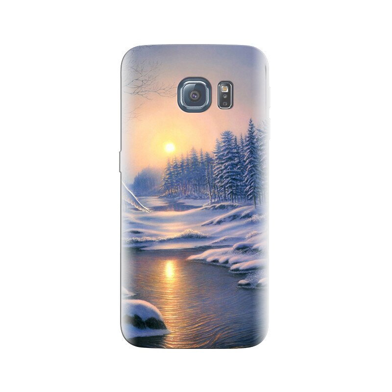 Husa Samsung S6 Winter Landscape Painting Scenery