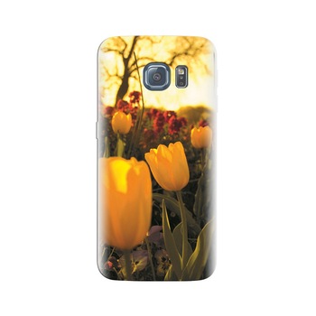Husa Samsung S6 Yellow Tulips Flower Close Up Photoshoot Husa Samsung S6 Yellow Tulips Flower Close Up Photoshoot