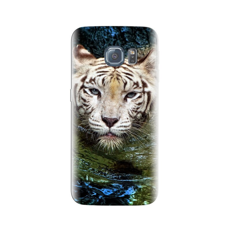 Husa Samsung S6 White Tiger Swimming
