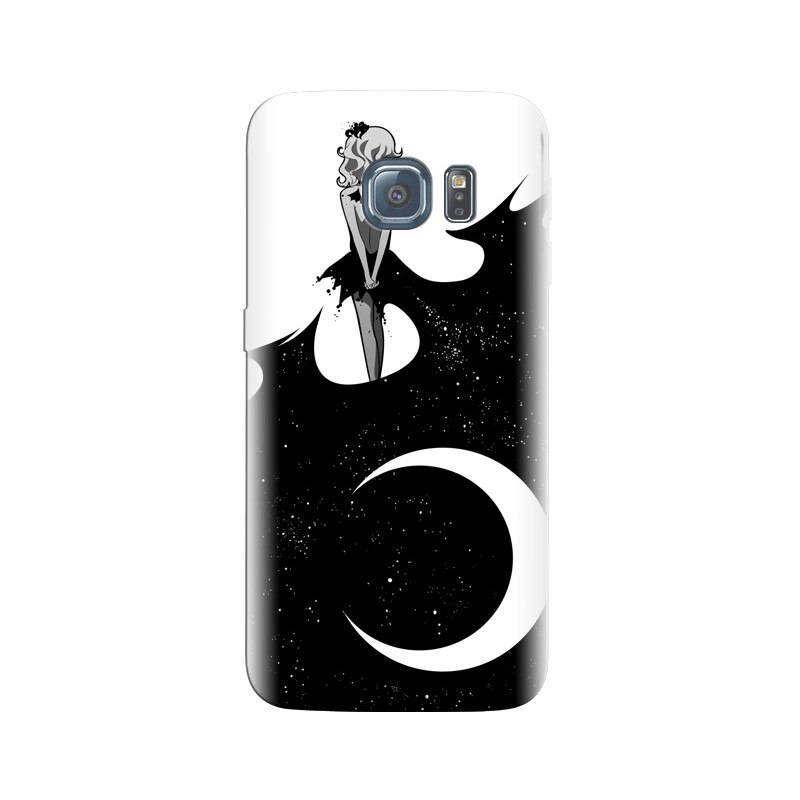 Husa Samsung S7 Woman Back Night Stars Moon