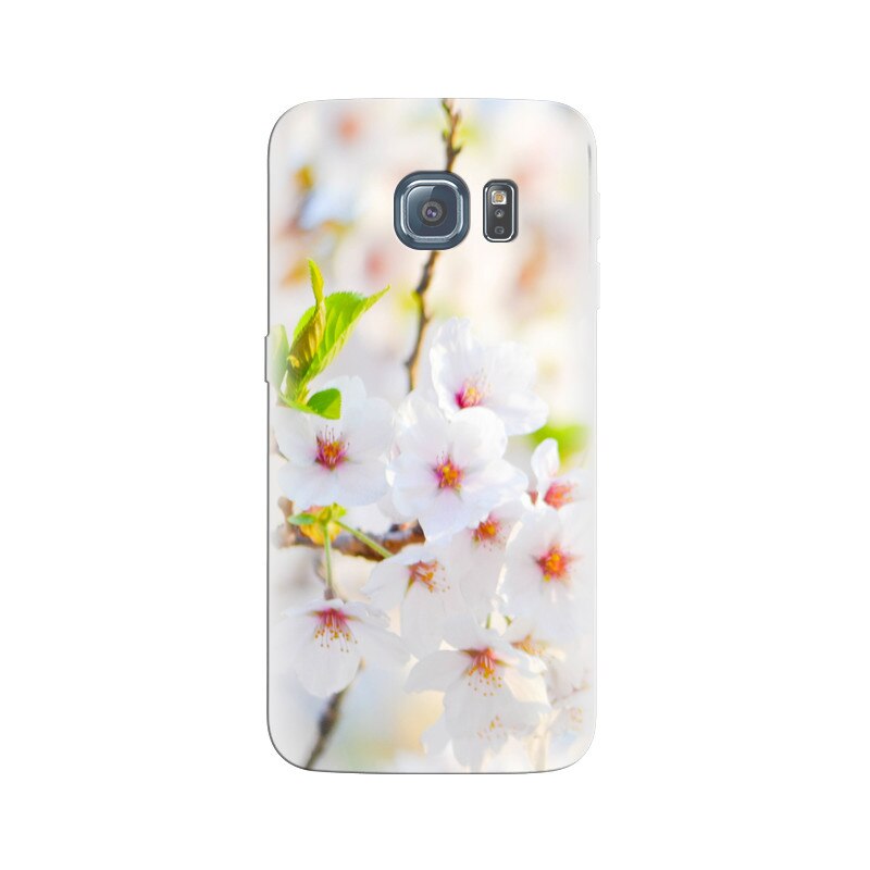 Husa Samsung S6 Edge White Flowers