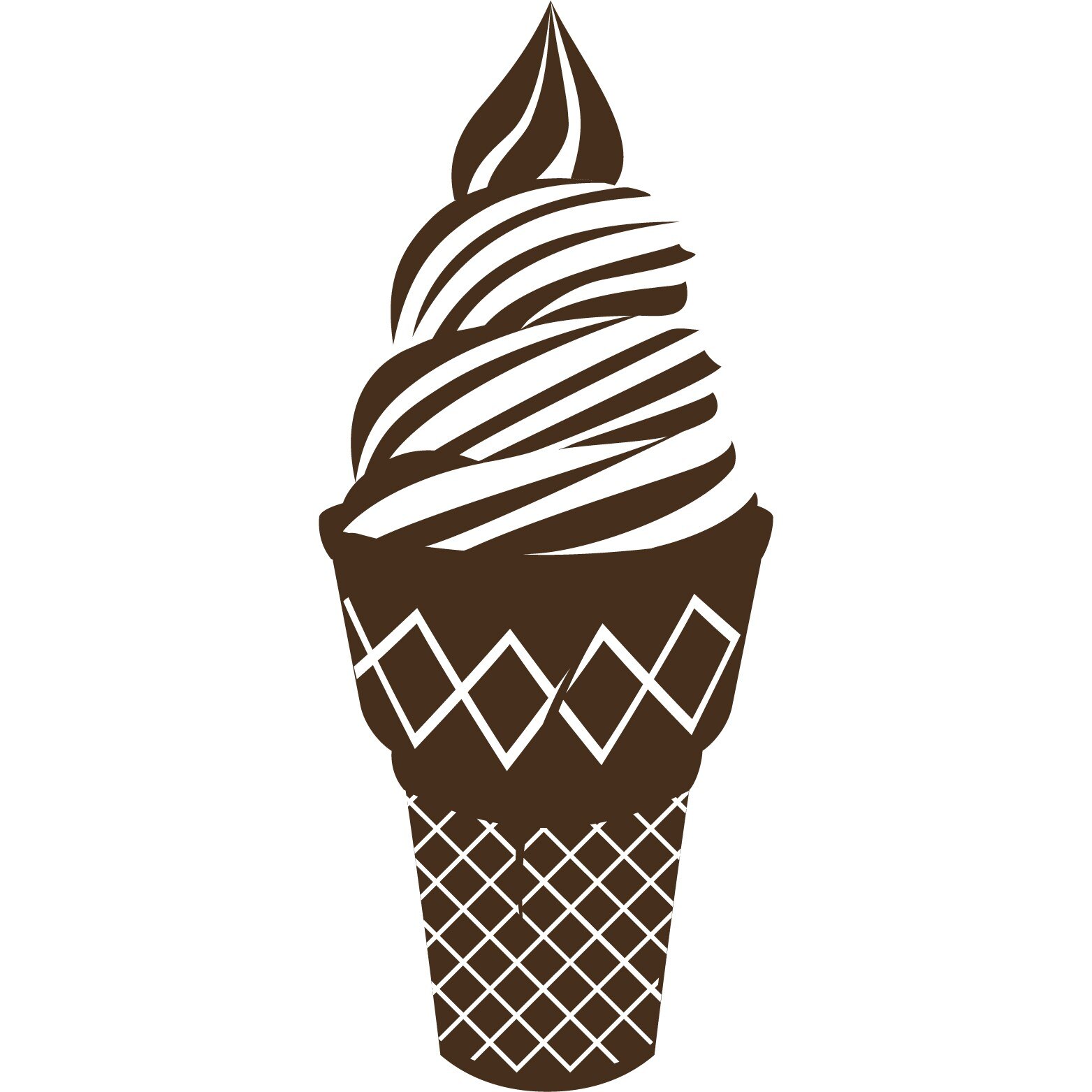 Inghetata - Sticker Decorativ - Choco - 47 x 113 cm