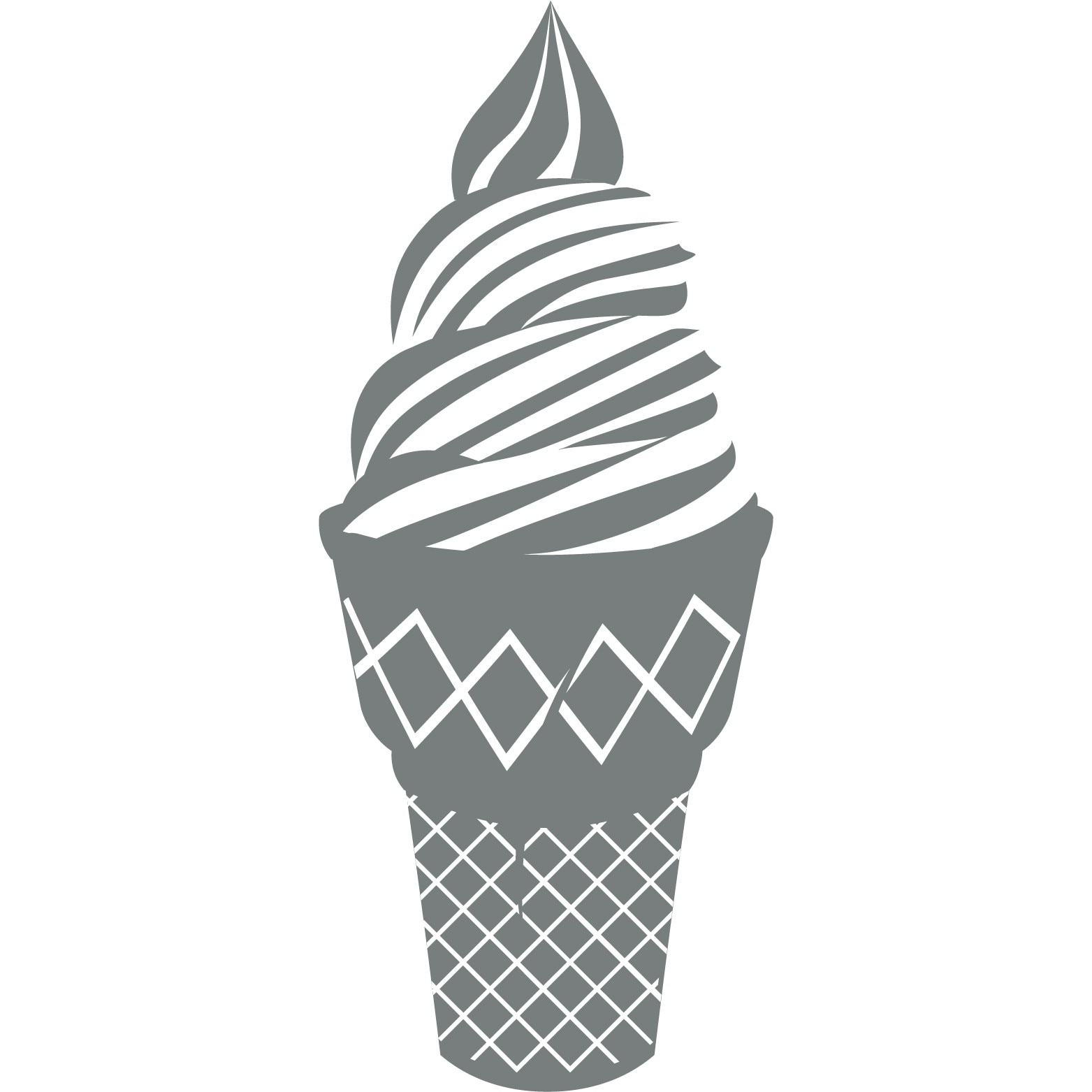 Inghetata - Sticker Decorativ - Gri Metal - 47 x 113 cm