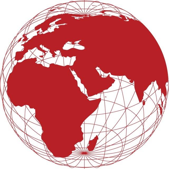 Earth - Sticker Decorativ - Rosu Cardinal - 83 x 83 cm