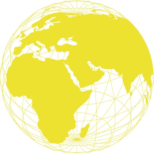 Earth - Sticker Decorativ - Lemon - 83 x 83 cm