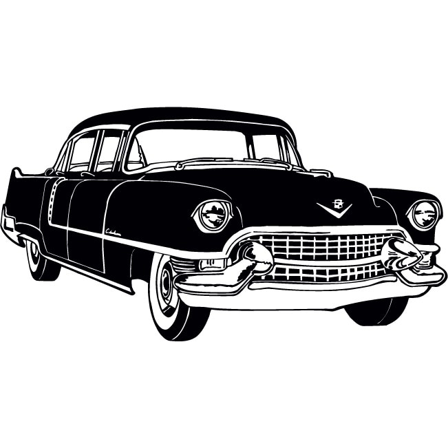 Masina Hudson Wasp - Sticker Decorativ - Negru - 113 x 59 cm
