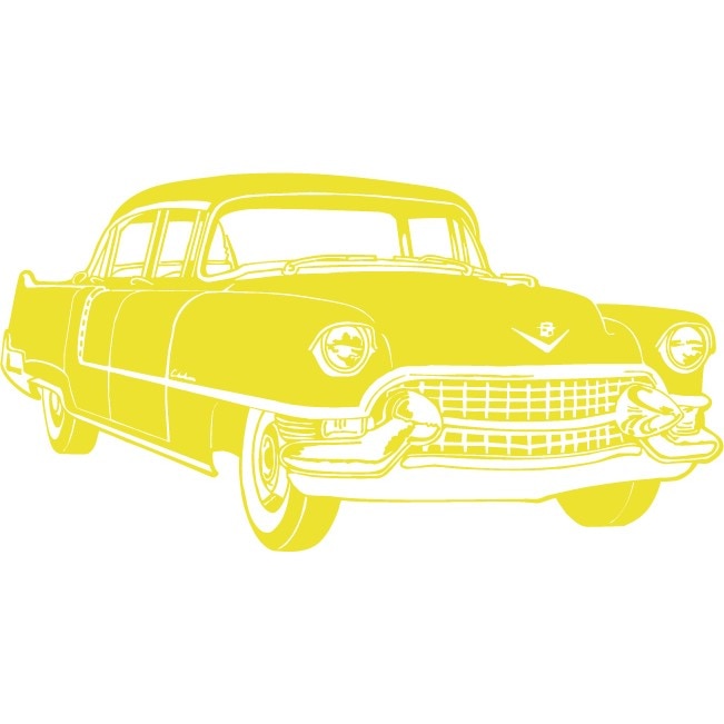 Masina Hudson Wasp - Sticker Decorativ - Lemon - 113 x 59 cm