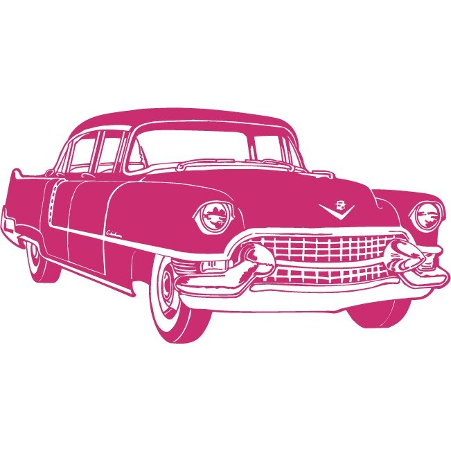 Masina Hudson Wasp - Sticker Decorativ - Magenta - 113 x 59 cm