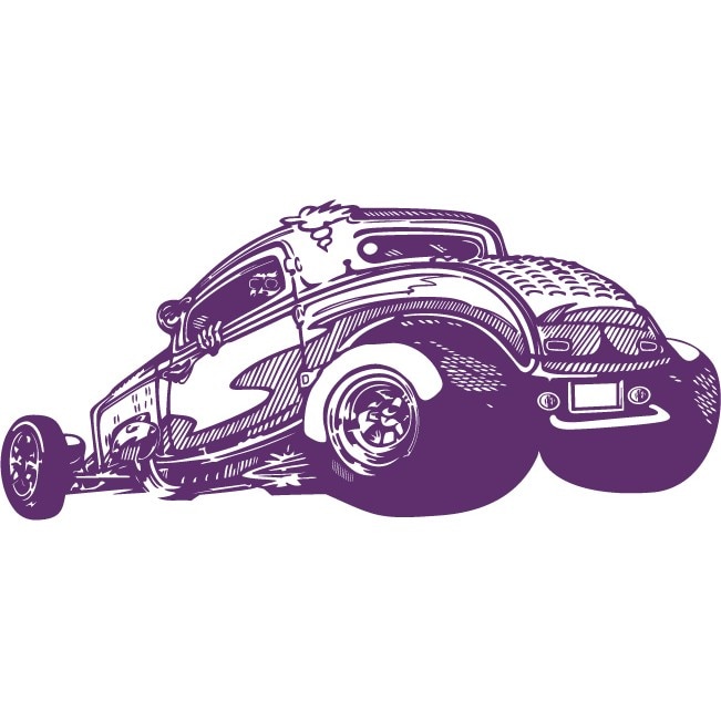 Hot Rod - Sticker Decorativ - Indigo - 135 x 60 cm