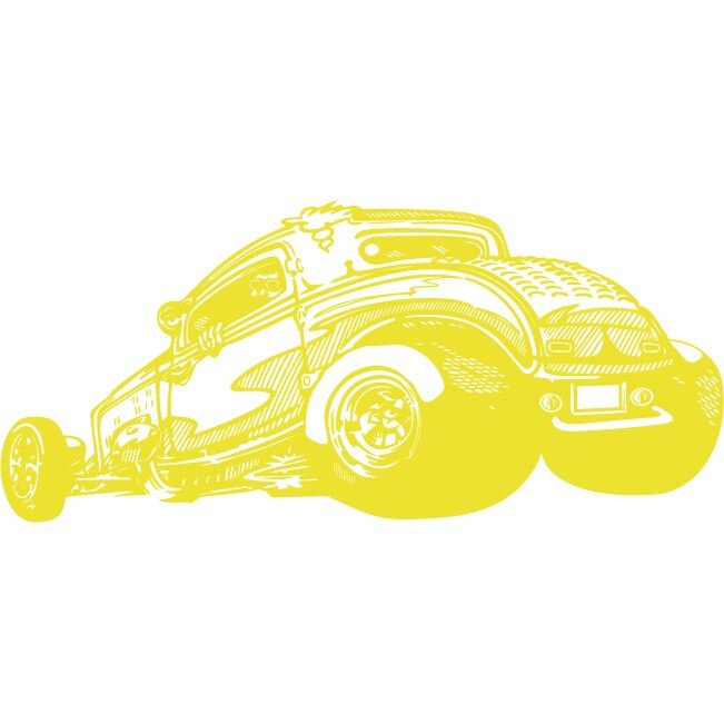 Hot Rod - Sticker Decorativ - Lemon - 135 x 60 cm