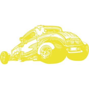 Hot Rod - Sticker Decorativ - Lemon - 180 x 80 cm Hot Rod - Sticker Decorativ - Lemon - 180 x 80 cm