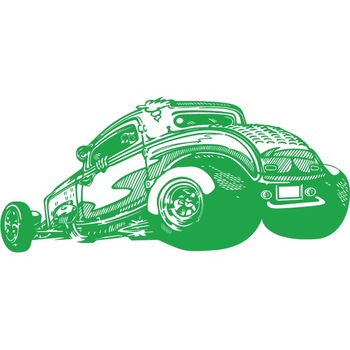 Hot Rod - Sticker Decorativ - Verde - 180 x 80 cm Hot Rod - Sticker Decorativ - Verde - 180 x 80 cm