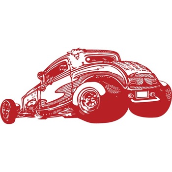 Hot Rod - Sticker Decorativ - Rosu Cardinal - 135 x 60 cm Hot Rod - Sticker Decorativ - Rosu Cardinal - 135 x 60 cm