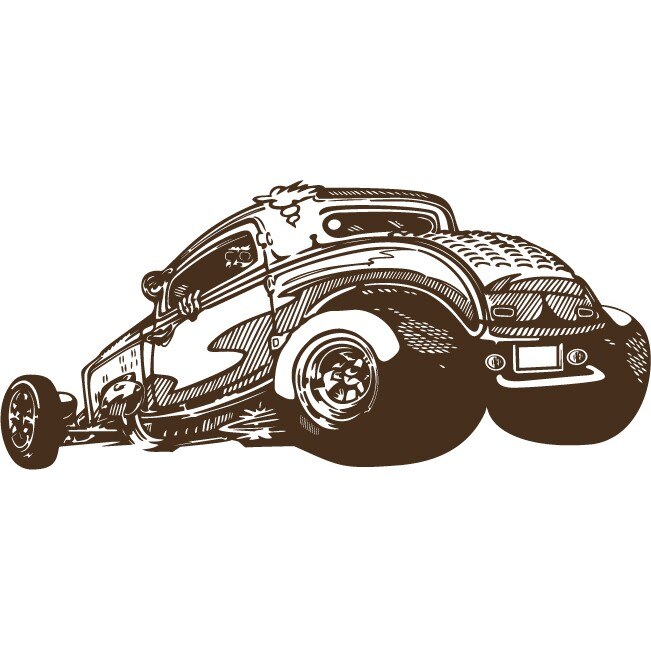 Hot Rod - Sticker Decorativ - Choco - 180 x 80 cm