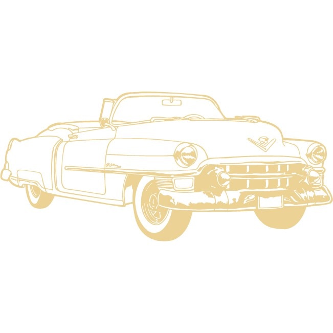 Cadillac Eldorado - Sticker Decorativ - Bej - 170 x 78 cm