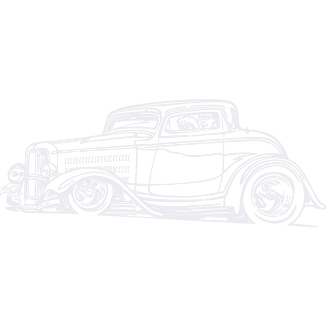 Ford Hot Rod - Sticker Decorativ - Alb polar - 185 x 70 cm
