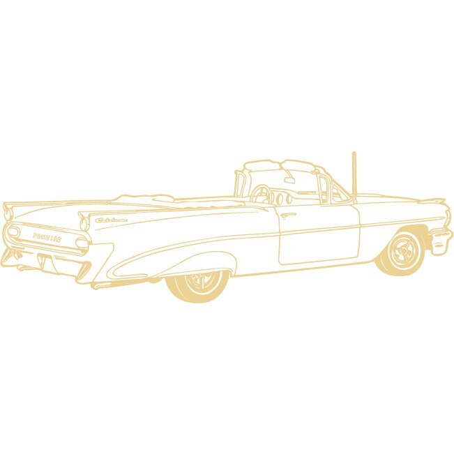 Cadillac - Sticker Decorativ - Bej - 135 x 45 cm