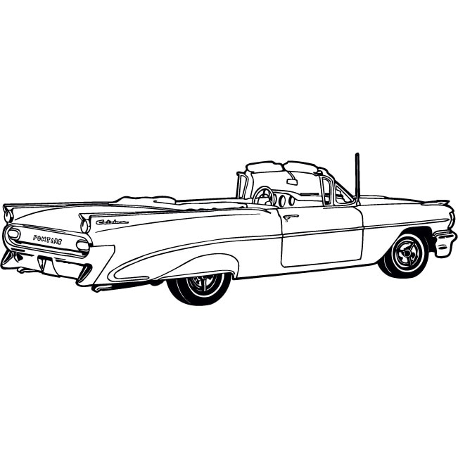 Cadillac - Sticker Decorativ - Negru - 180 x 60 cm