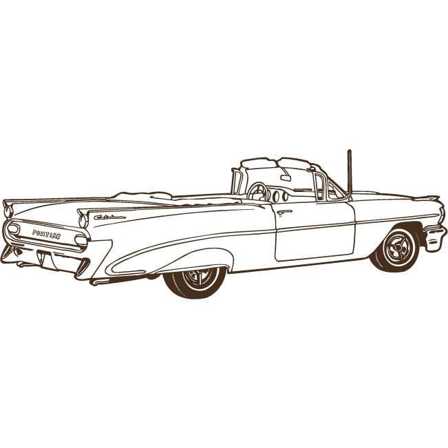 Cadillac - Sticker Decorativ - Choco - 180 x 60 cm