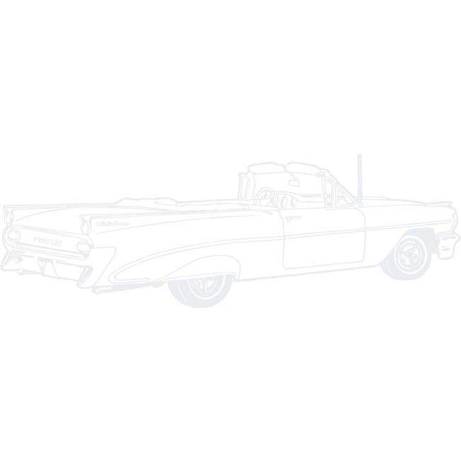 Cadillac - Sticker Decorativ - Alb polar - 135 x 45 cm