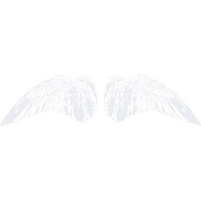 Aripi - Sticker Decorativ - Alb polar - 128 x 33 cm