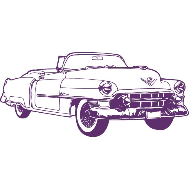 Cadillac Eldorado - Sticker Decorativ - Indigo - 170 x 78 cm