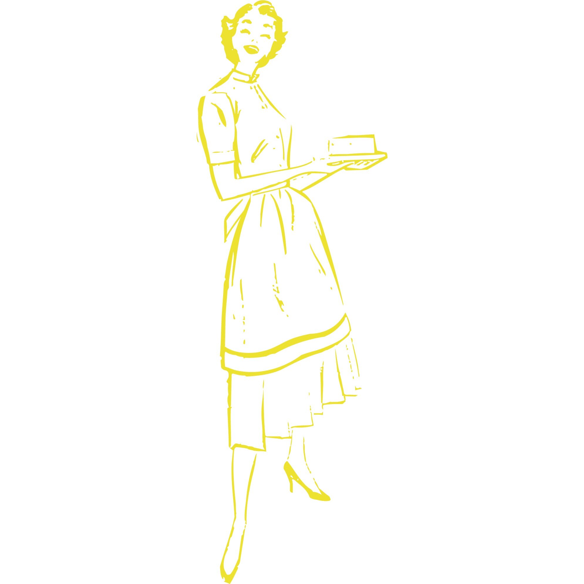 Bucatareasa casei - Sticker Decorativ - Lemon - 40 x 120 cm