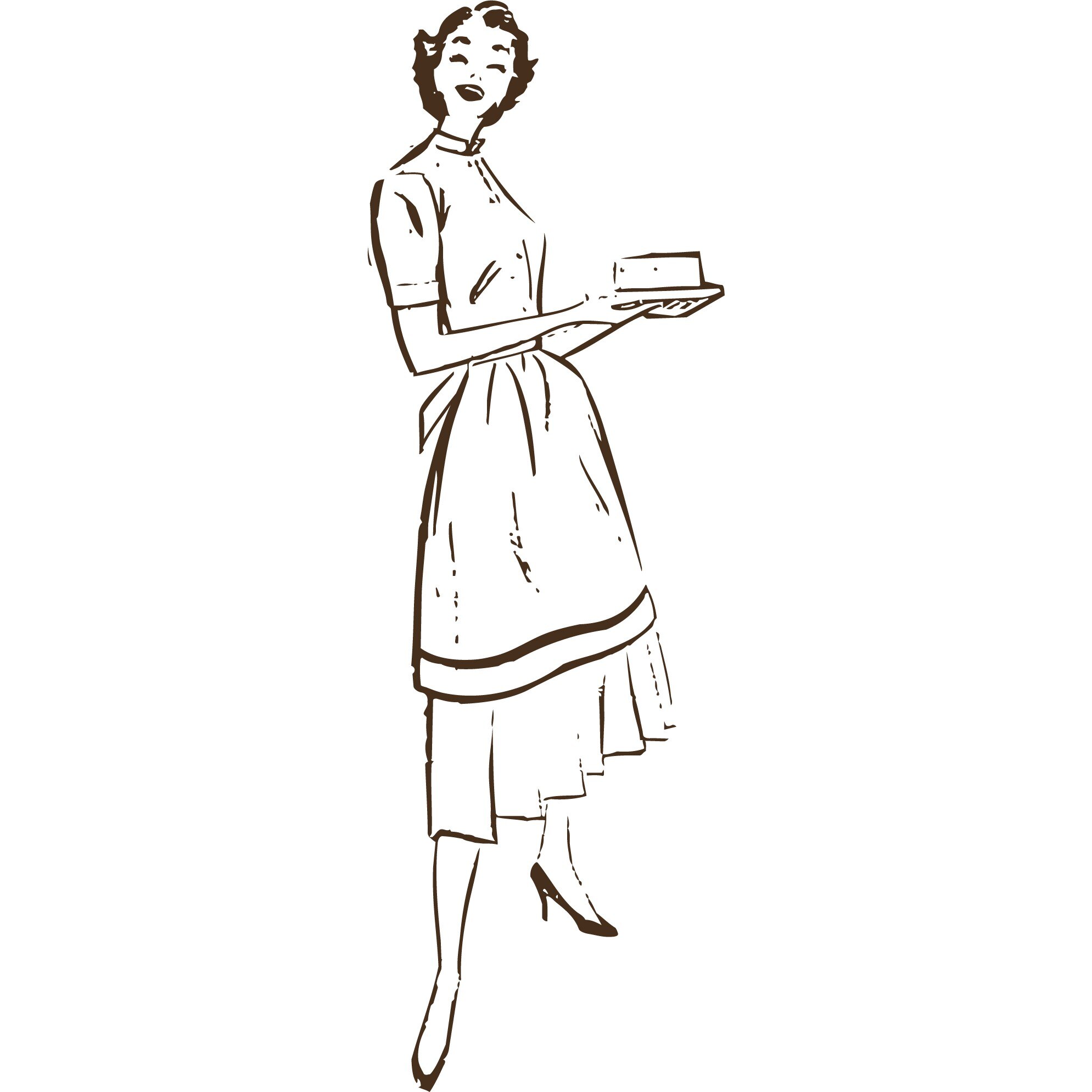 Bucatareasa casei - Sticker Decorativ - Choco - 40 x 120 cm