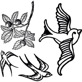 Randunele - Sticker Decorativ - Negru - 110 x 108 cm Randunele - Sticker Decorativ - Negru - 110 x 108 cm