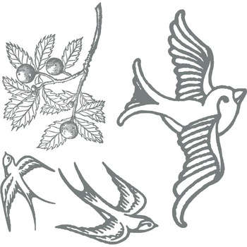 Randunele - Sticker Decorativ - Gri Metal - 83 x 81 cm Randunele - Sticker Decorativ - Gri Metal - 83 x 81 cm