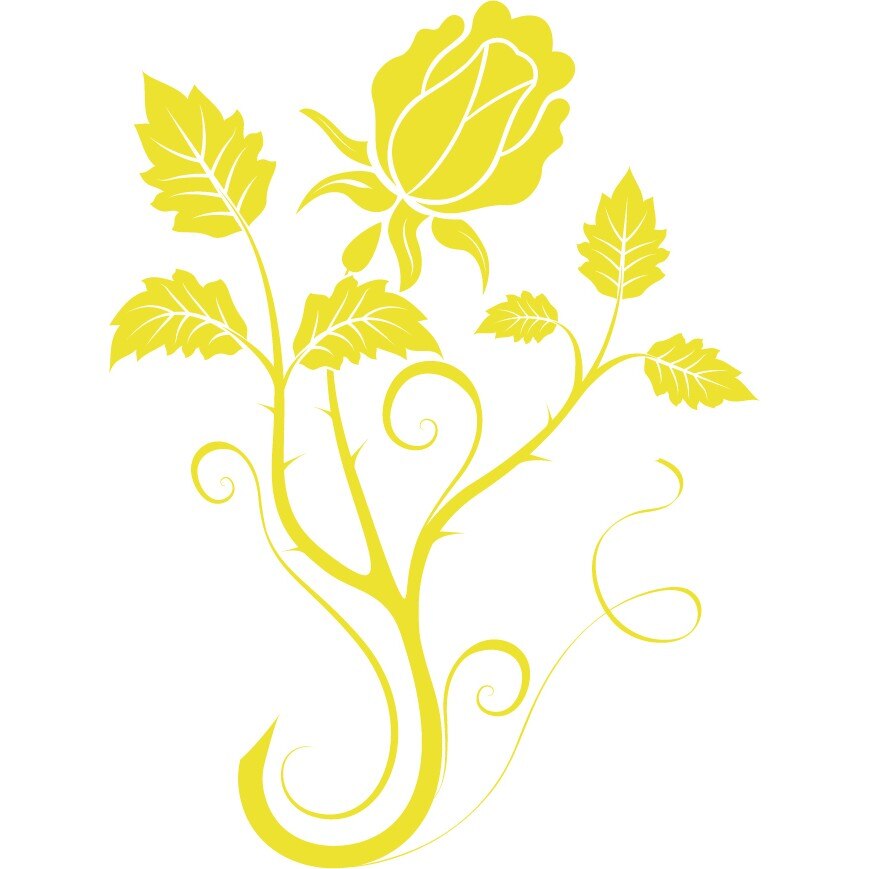 Panou trandafir - Sticker Decorativ - Lemon - 83 x 111 cm