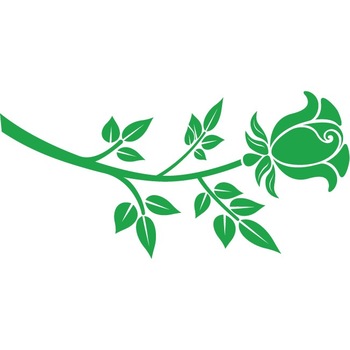 Fir de trandafir - Sticker Decorativ - Verde - 125 x 60 cm Fir de trandafir - Sticker Decorativ - Verde - 125 x 60 cm