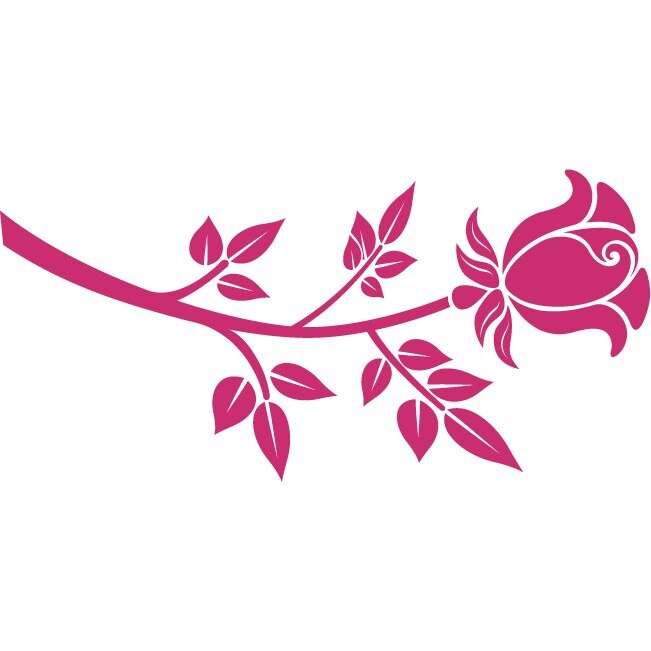 Fir de trandafir - Sticker Decorativ - Magenta - 125 x 60 cm