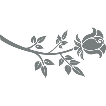 Fir de trandafir - Sticker Decorativ - Gri Metal - 166 x 80 cm Fir de trandafir - Sticker Decorativ - Gri Metal - 166 x 80 cm