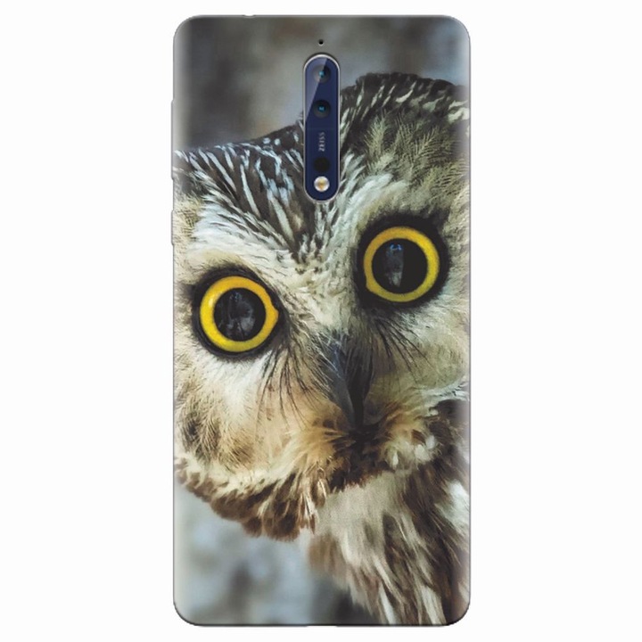 Силиконов кейс за Nokia 8, Бухал