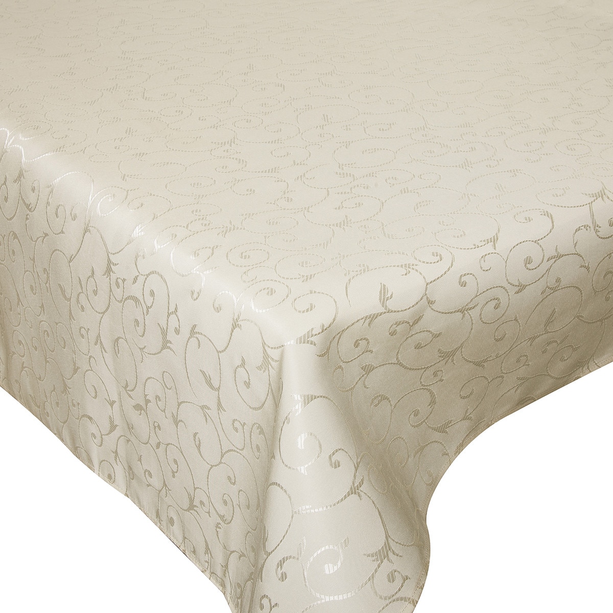 Fata de masa, BonDia, Model Ivory, 140 cm x 240 cm, Uni, Crem