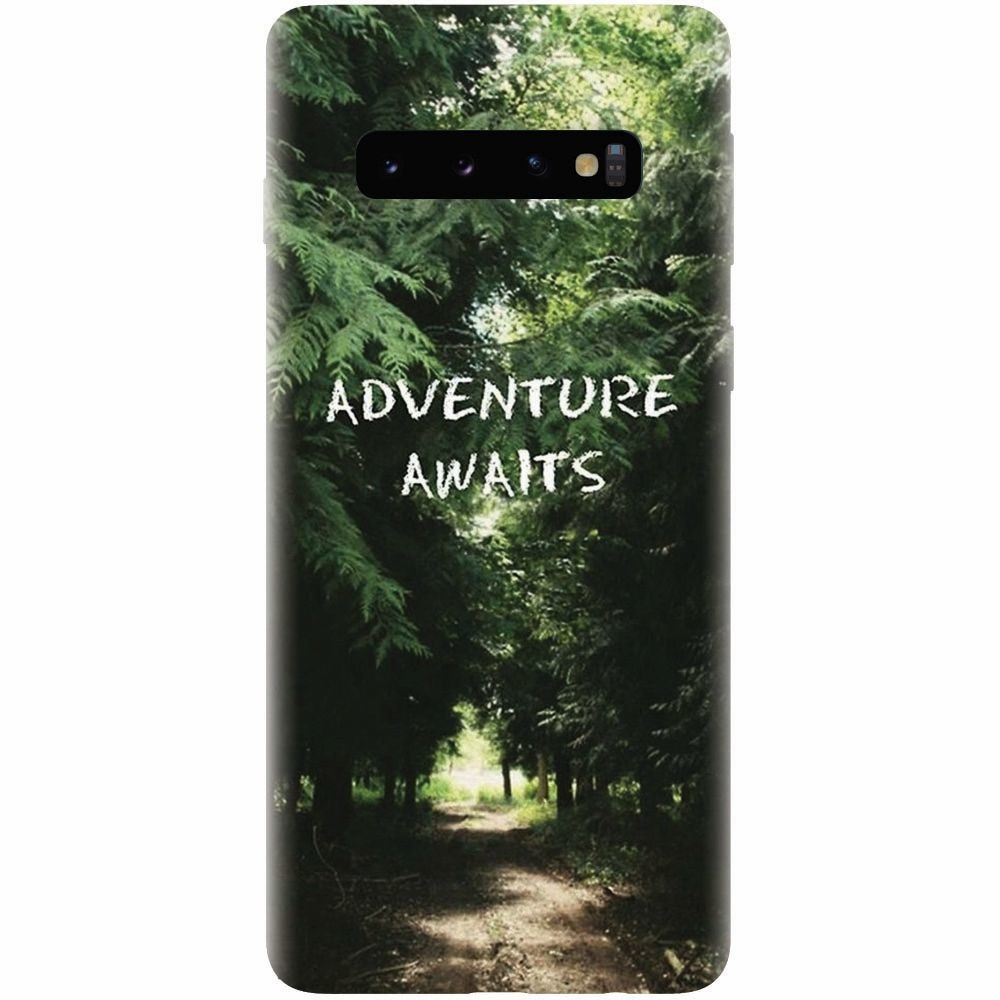 Husa silicon pentru Samsung Galaxy S10 Plus, Adventure Awaits Forest
