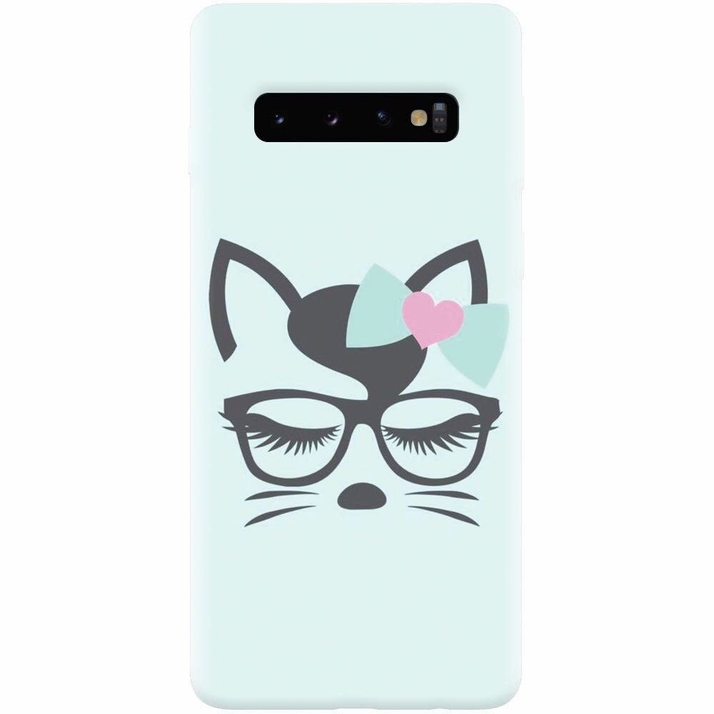 Husa silicon pentru Samsung Galaxy S10 Plus, Angel Cat