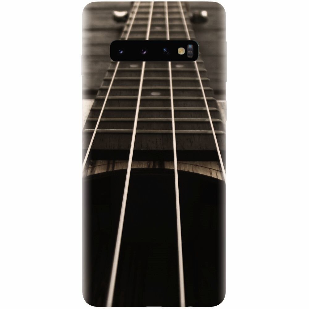 Husa silicon pentru Samsung Galaxy S10, Bass Guitar